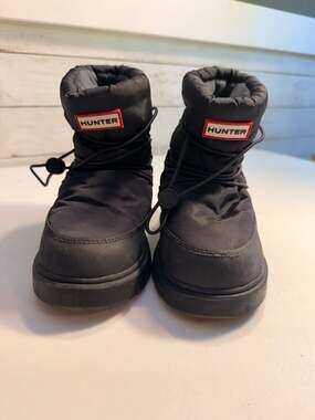 Hunter Snow Boots Kids Size 13 Original Insulated Black Hiking Waterproof